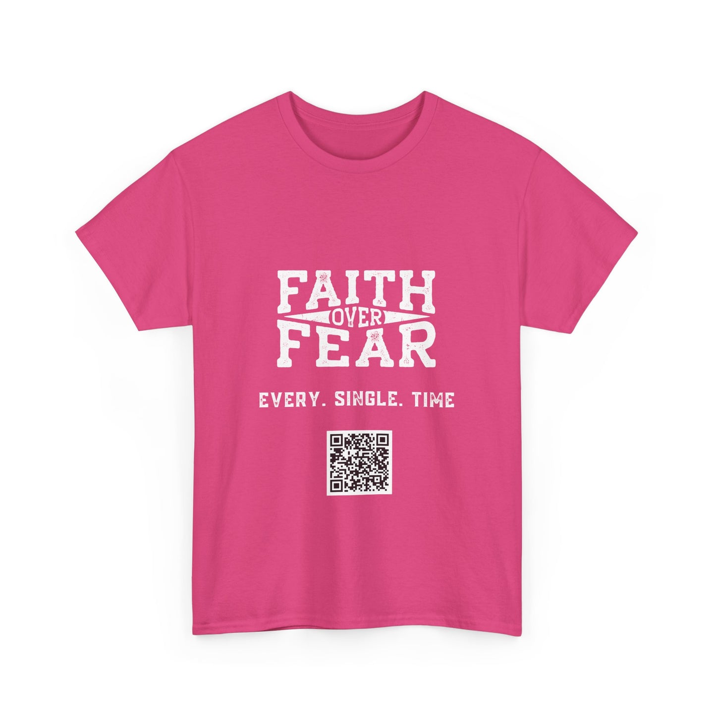 Faith Over Fear Unisex Heavy Cotton Tee - Empowering Spiritual Graphic T-Shirt