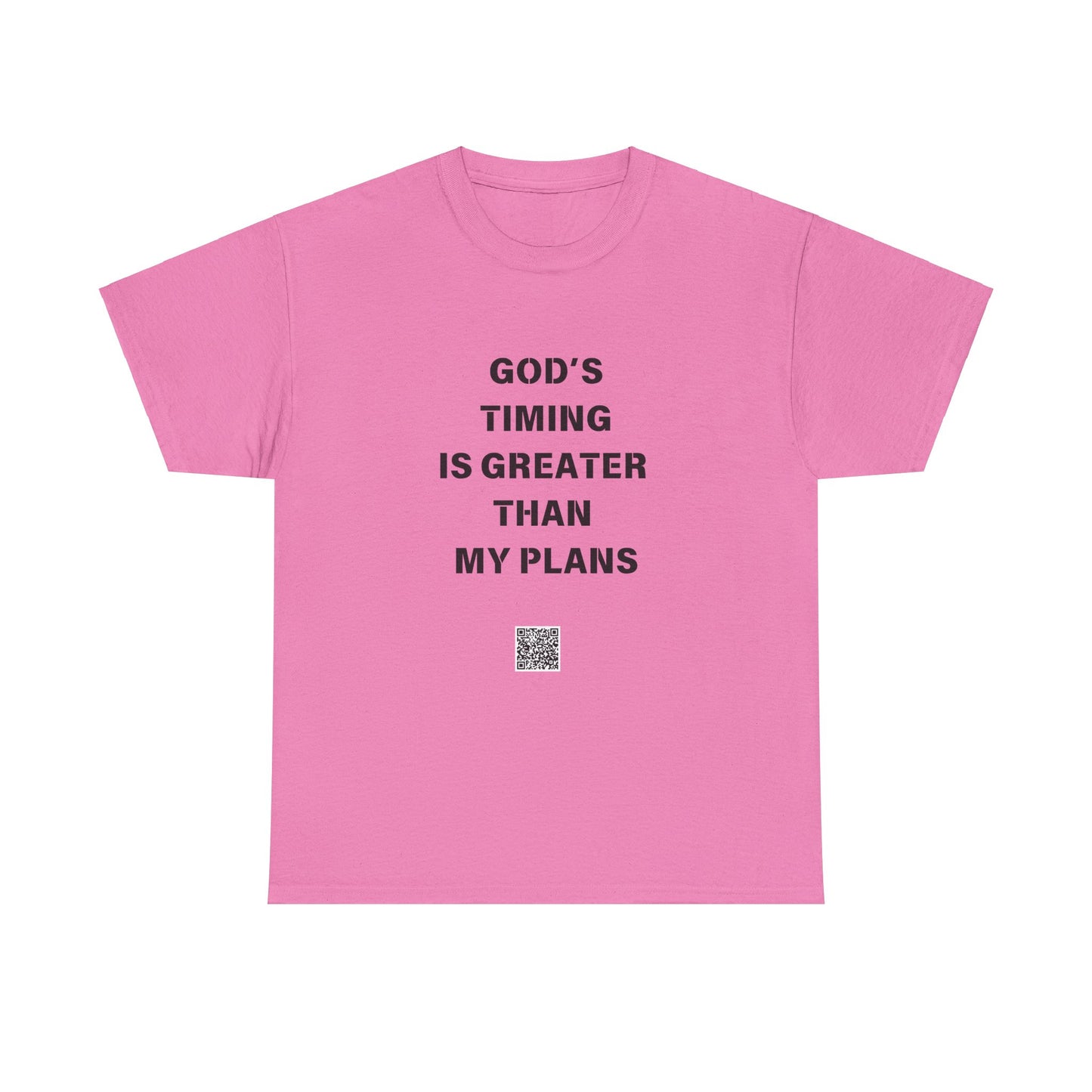 God's Timing is Greater Than My Plans Unisex Heavy Cotton Tee - Empowering Spiritual Graphic T-Shirt