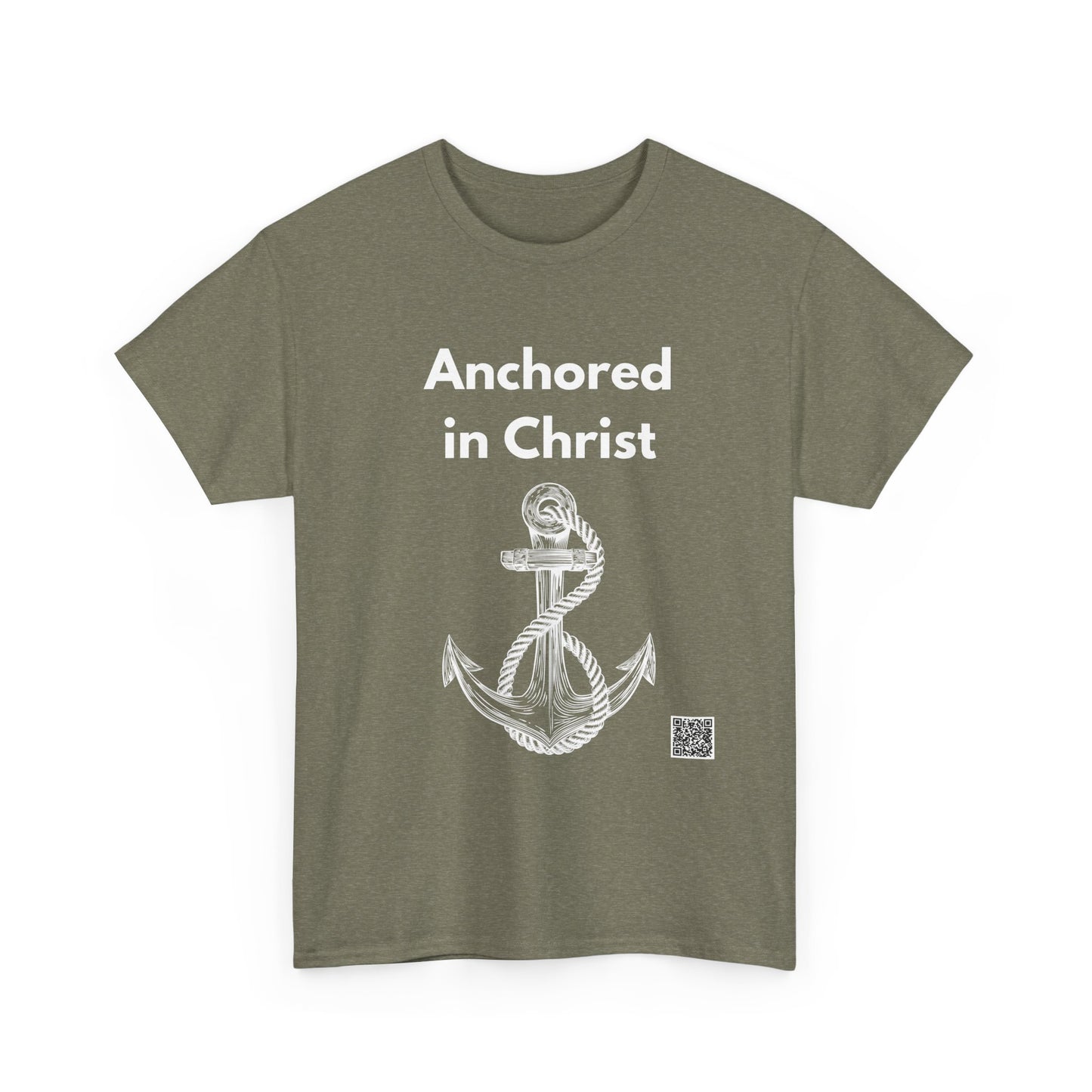 Anchored In Christ Unisex Heavy Cotton Tee - Empowering Spiritual Graphic T-Shirt