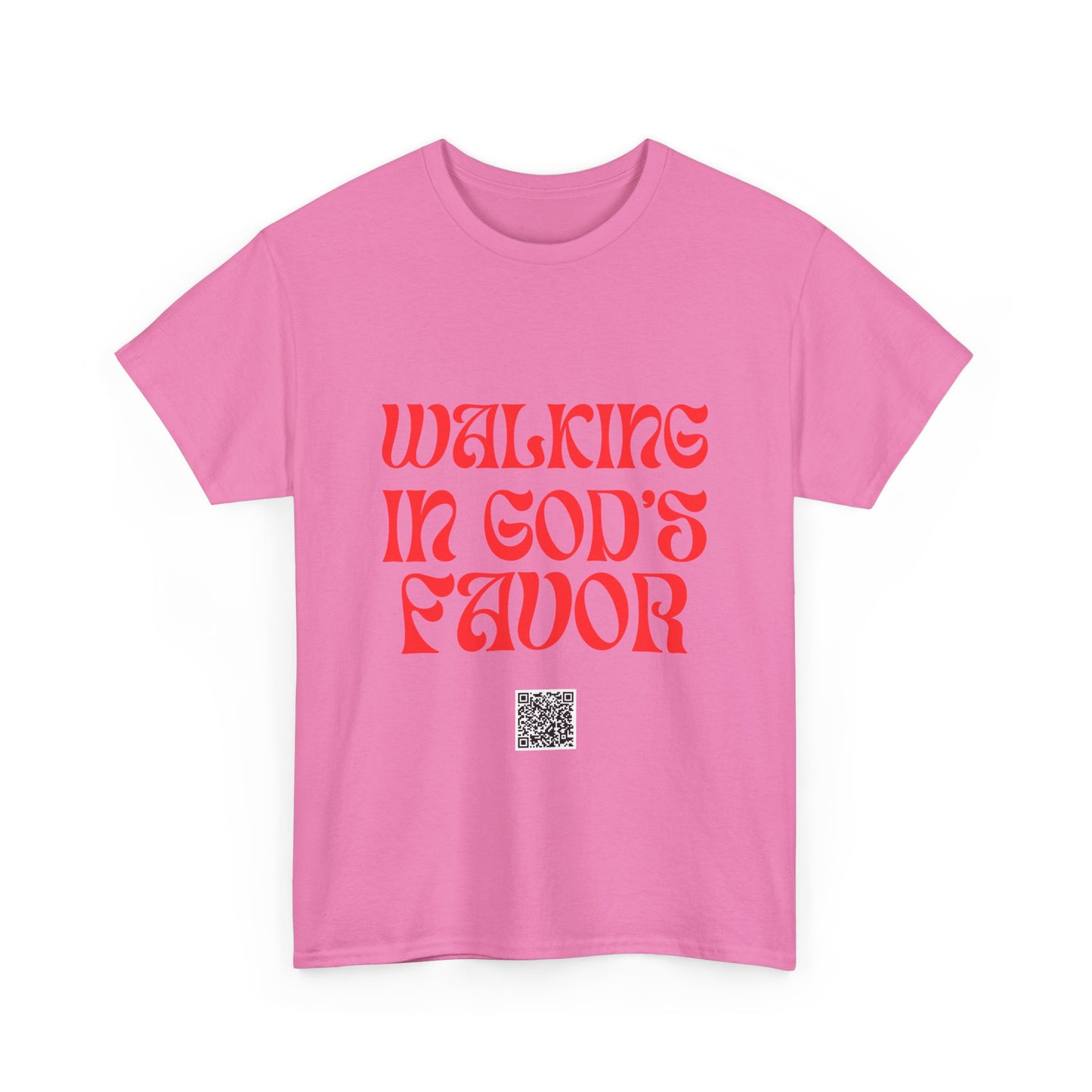 Walking In God's Favor Unisex Heavy Cotton Tee - Empowering Spiritual Graphic T-Shirt