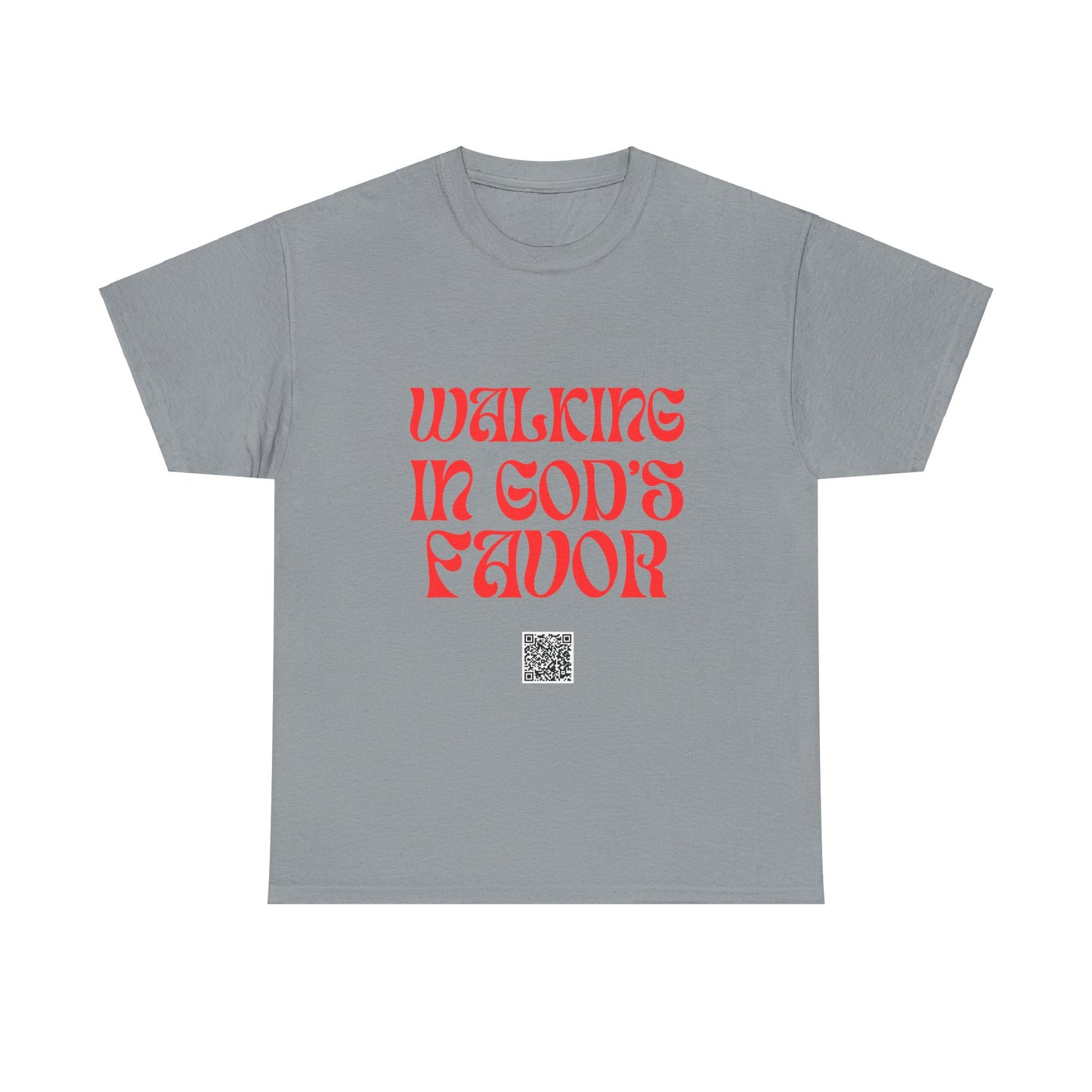 Walking In God's Favor Unisex Heavy Cotton Tee - Empowering Spiritual Graphic T-Shirt