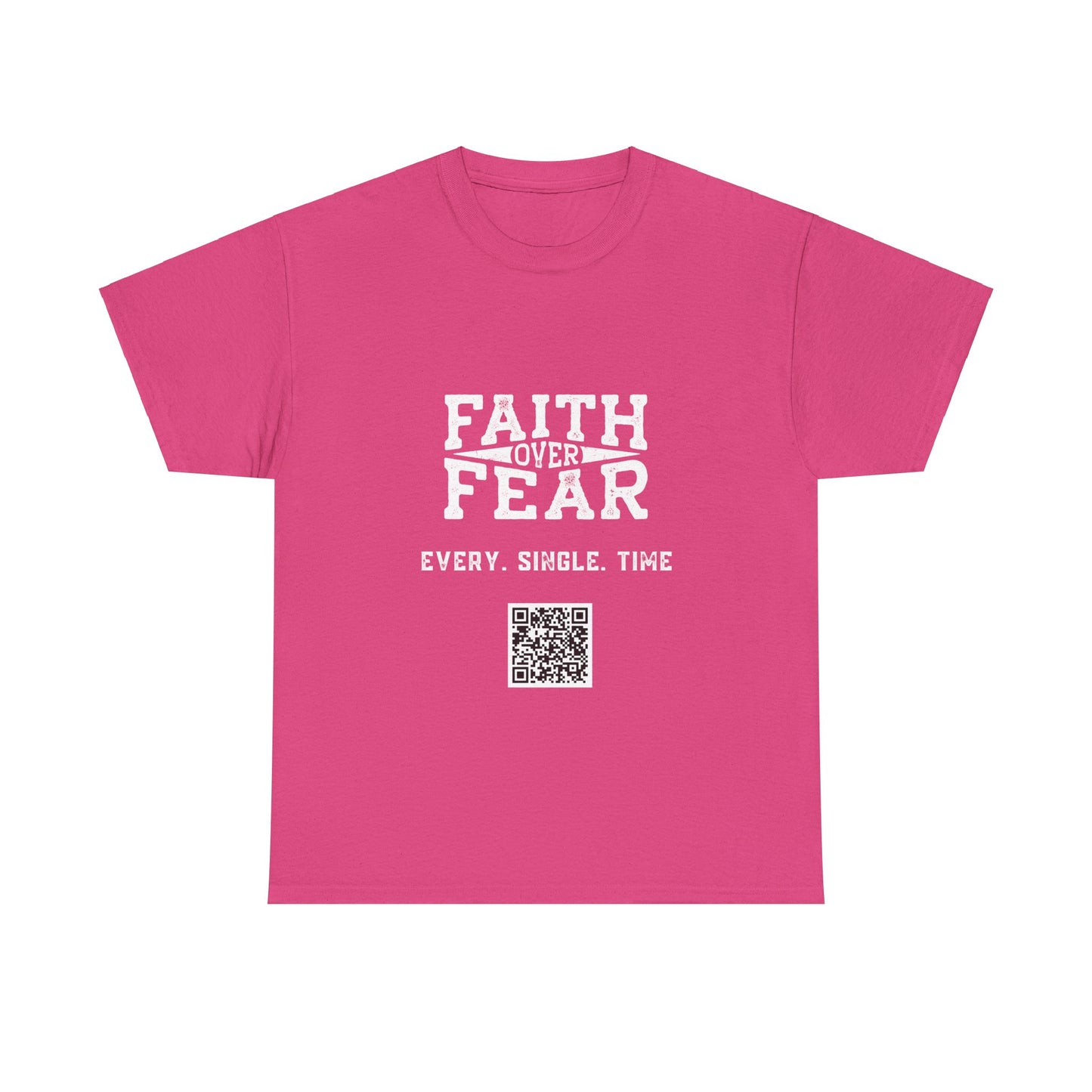 Faith Over Fear Unisex Heavy Cotton Tee - Empowering Spiritual Graphic T-Shirt
