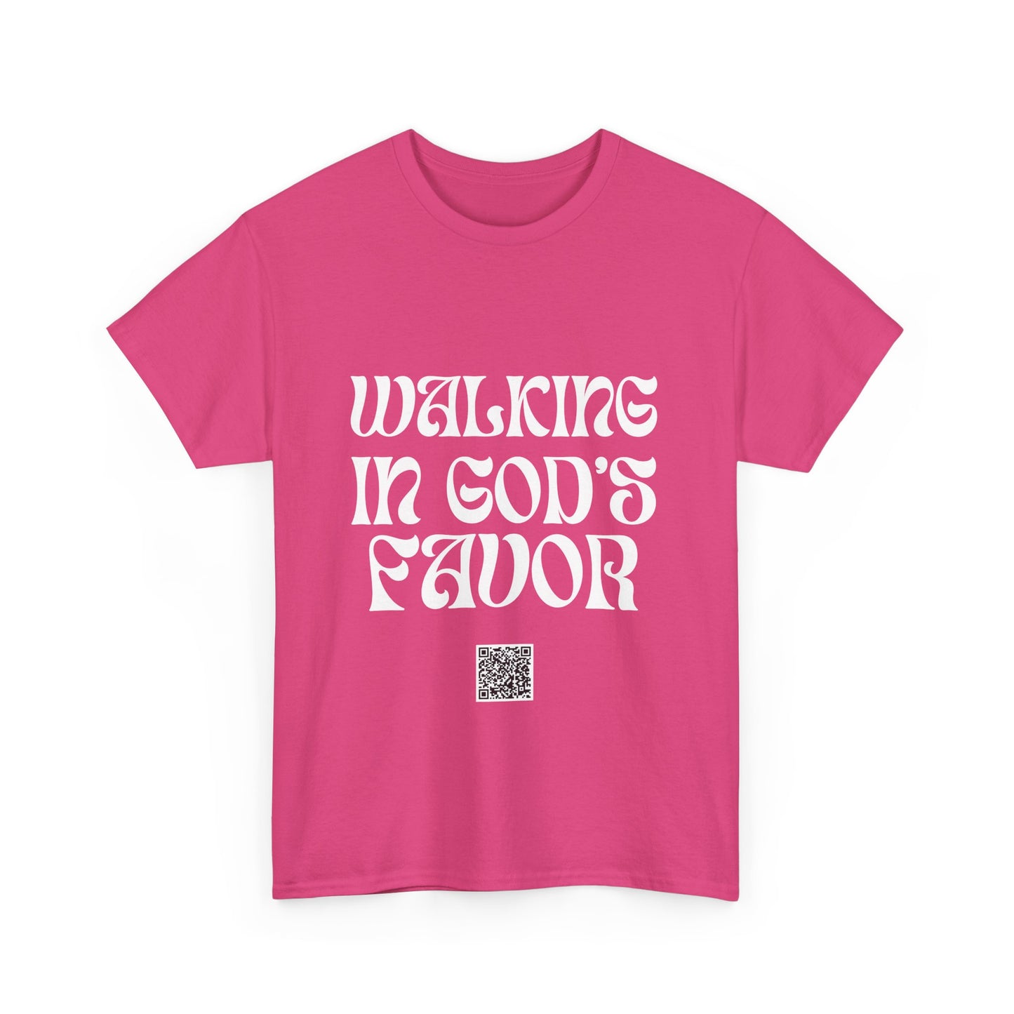 Walking In God's Favor Unisex Heavy Cotton Tee - Empowering Spiritual Graphic T-Shirt
