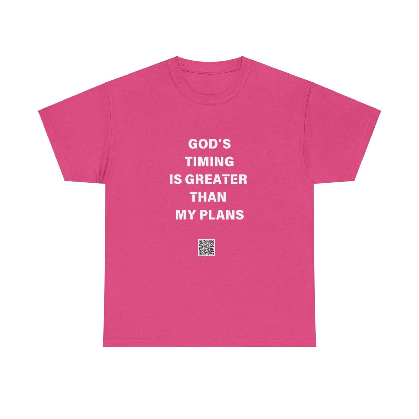 God's Timing is Greater Than My Plans Unisex Heavy Cotton Tee - Empowering Spiritual Graphic T-Shirt