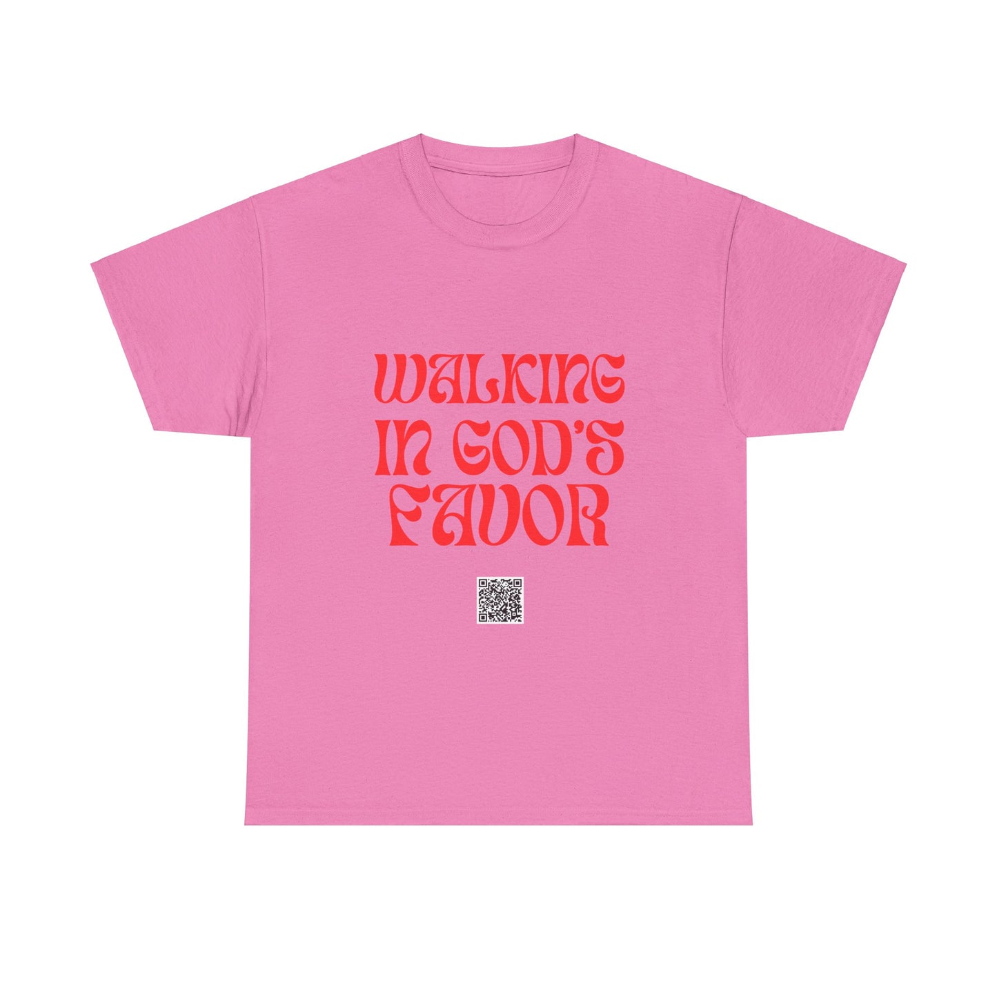Walking In God's Favor Unisex Heavy Cotton Tee - Empowering Spiritual Graphic T-Shirt