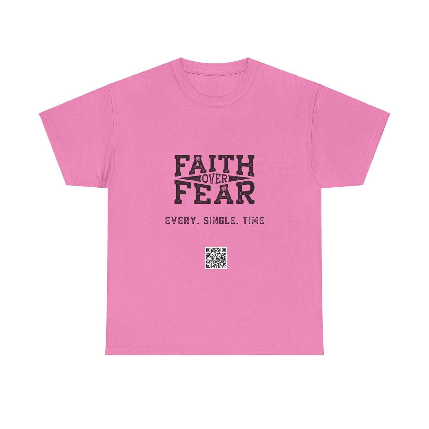 Faith Over Fear Unisex Heavy Cotton Tee - Empowering Spiritual Graphic T-Shirt