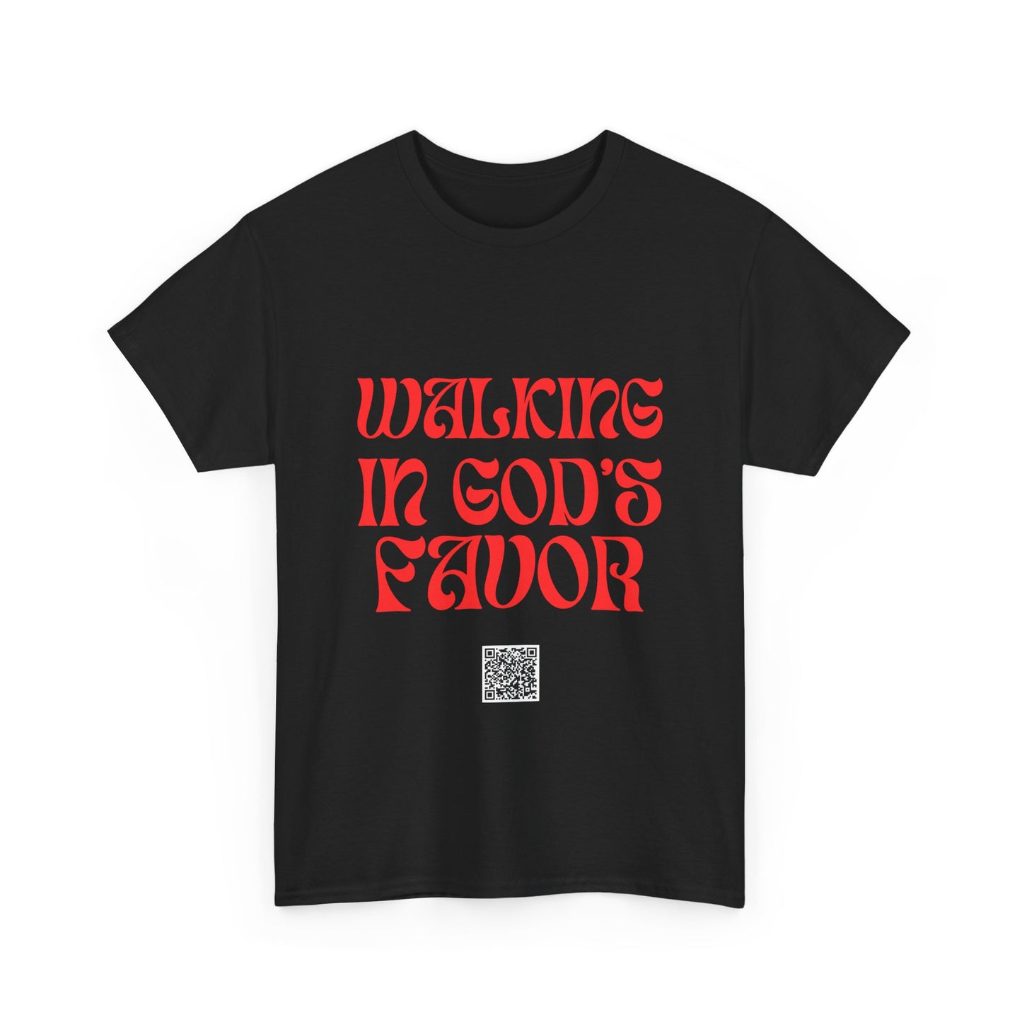 Walking In God's Favor Unisex Heavy Cotton Tee - Empowering Spiritual Graphic T-Shirt