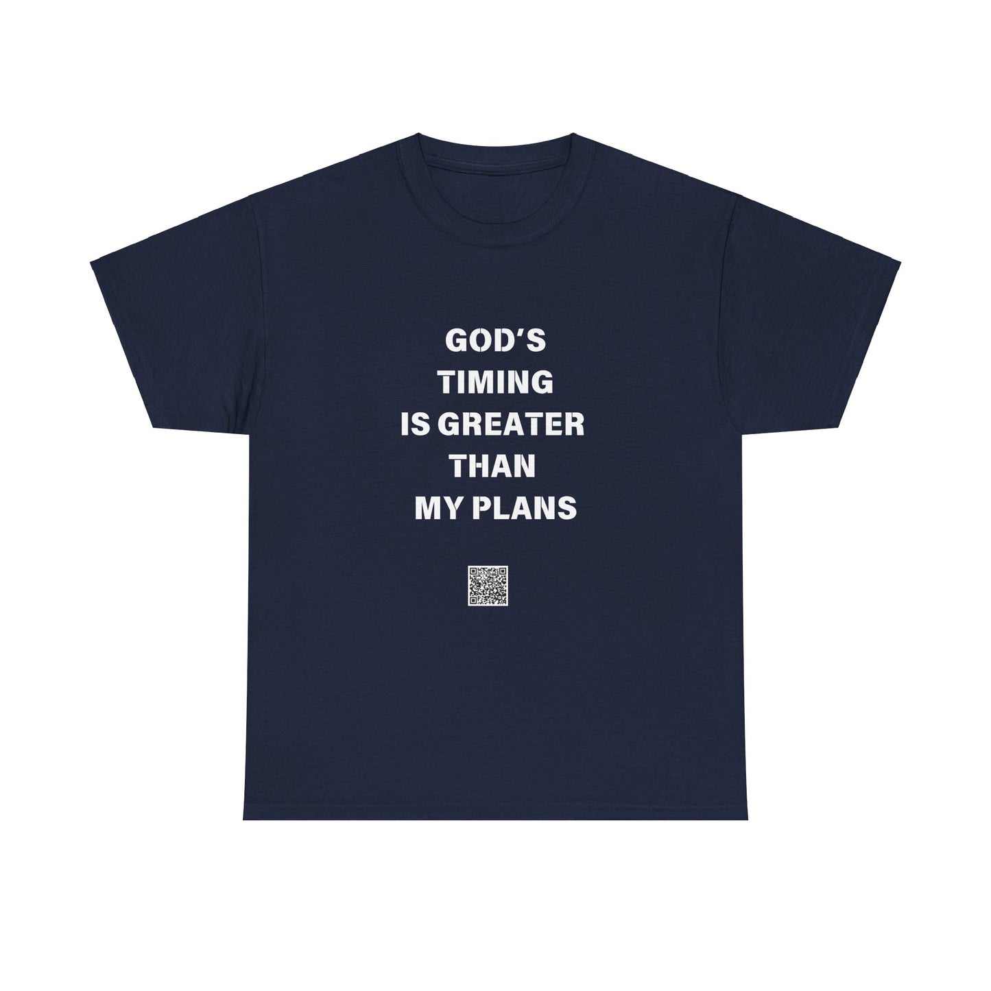 God's Timing is Greater Than My Plans Unisex Heavy Cotton Tee - Empowering Spiritual Graphic T-Shirt