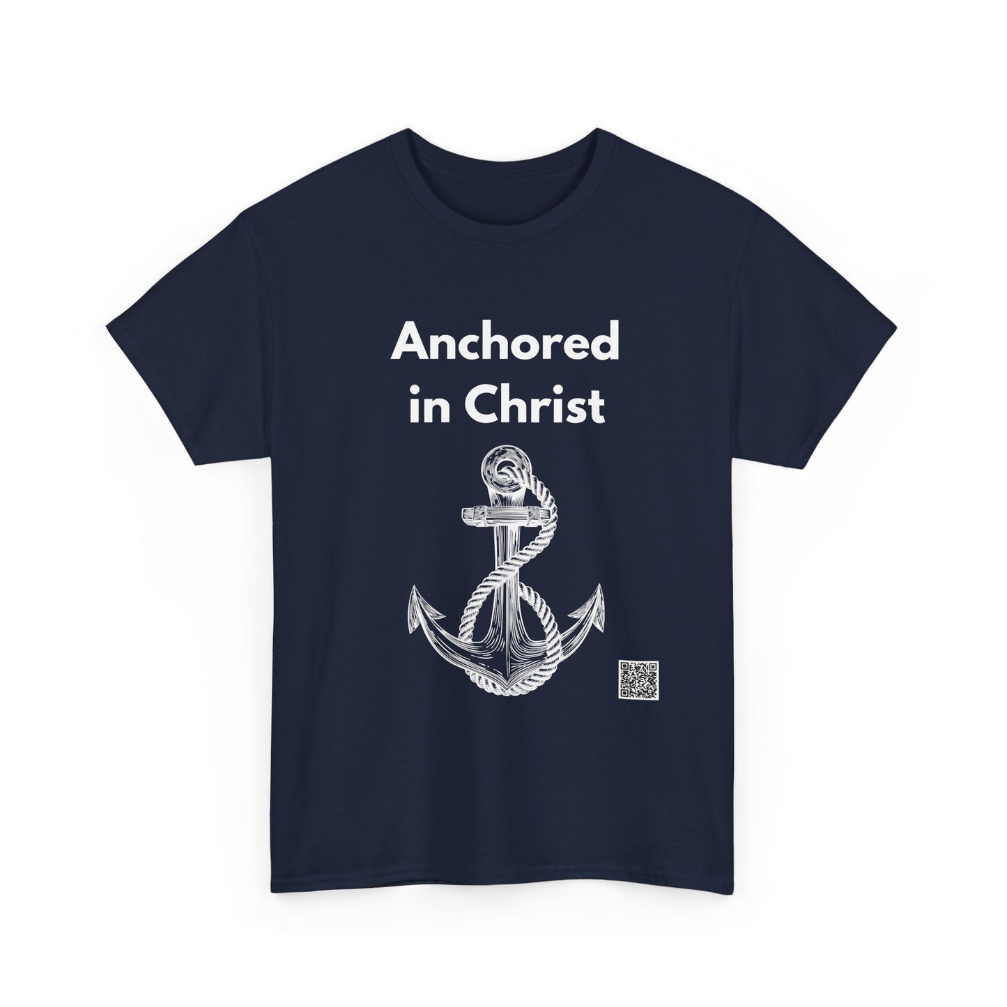 Anchored In Christ Unisex Heavy Cotton Tee - Empowering Spiritual Graphic T-Shirt