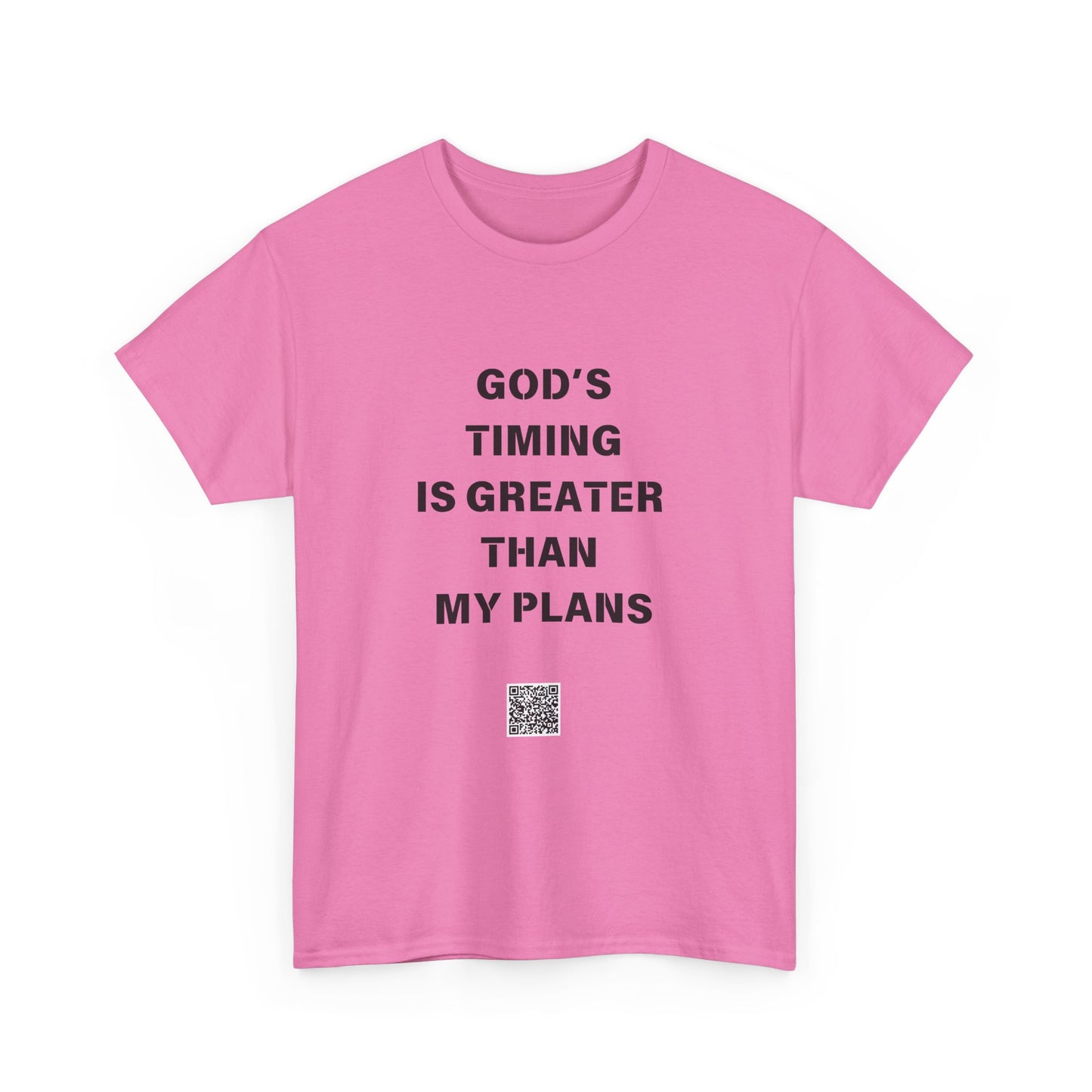 God's Timing is Greater Than My Plans Unisex Heavy Cotton Tee - Empowering Spiritual Graphic T-Shirt