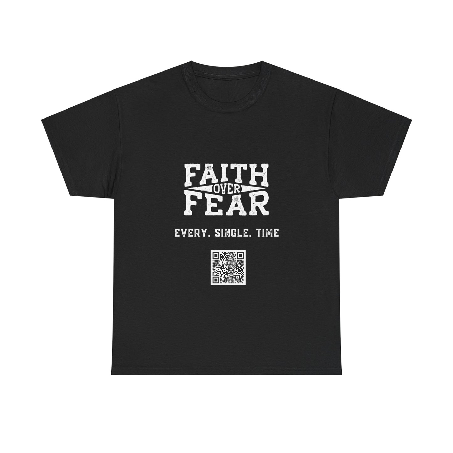 Faith Over Fear Unisex Heavy Cotton Tee - Empowering Spiritual Graphic T-Shirt