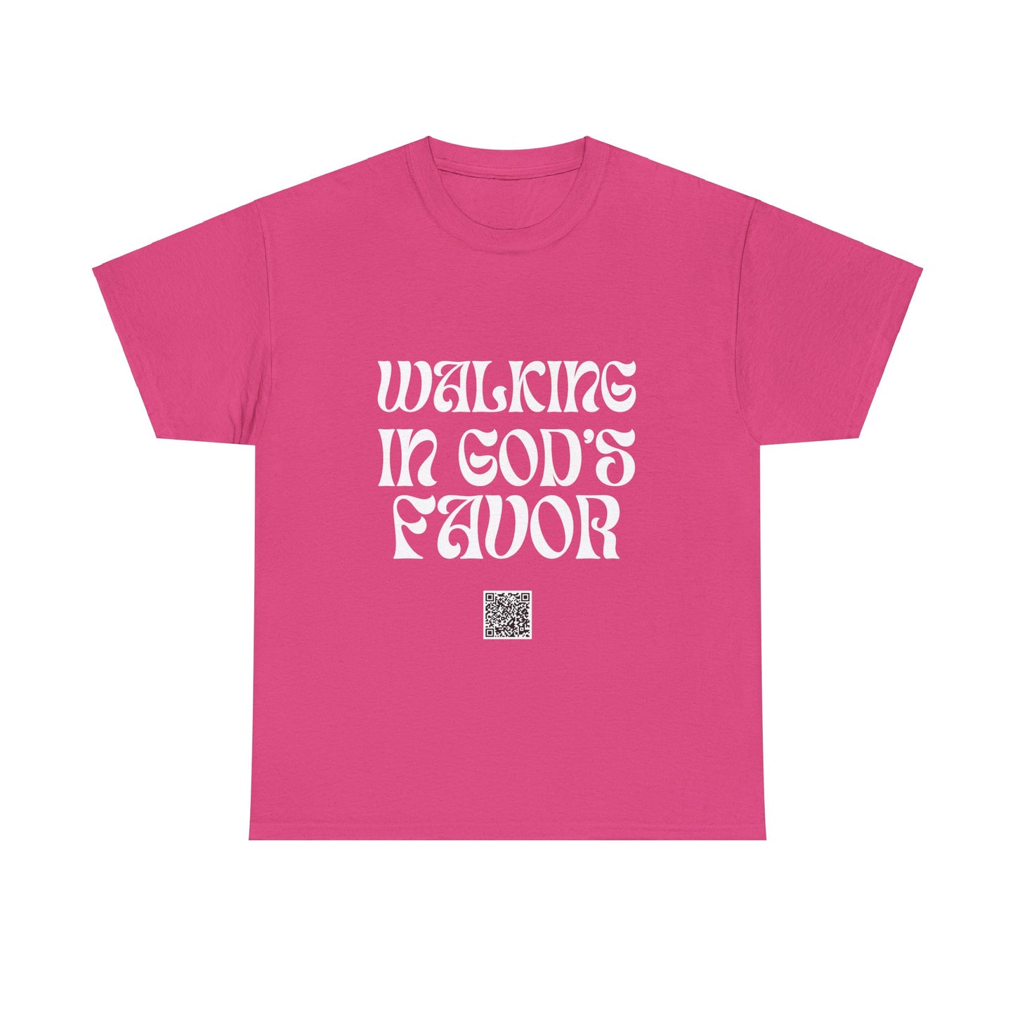 Walking In God's Favor Unisex Heavy Cotton Tee - Empowering Spiritual Graphic T-Shirt