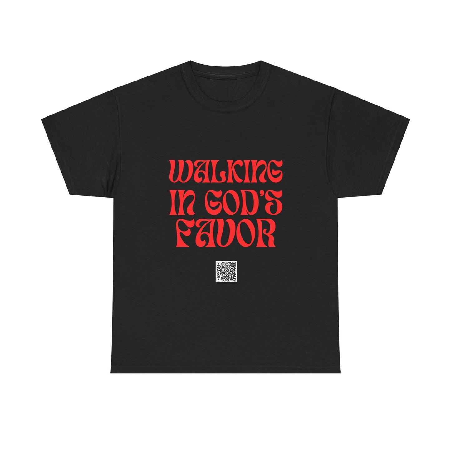 Walking In God's Favor Unisex Heavy Cotton Tee - Empowering Spiritual Graphic T-Shirt