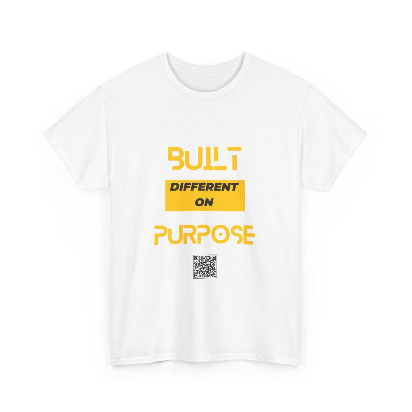 Built Different on Purpose Unisex Heavy Cotton Tee - Inspirational Graphic T-Shirt