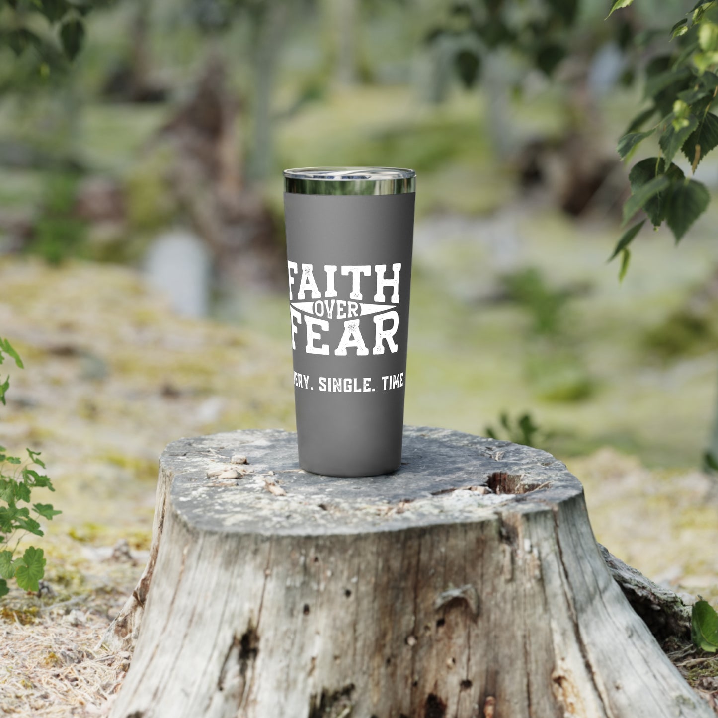 Personalized Copper Vacuum Insulated Tumbler - Faith > Fear