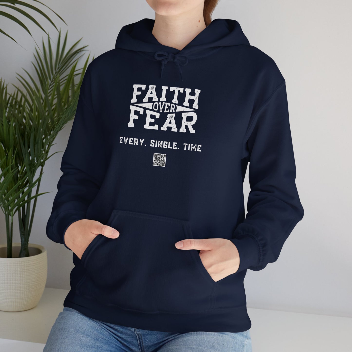 Unisex Heavy Blend™ Hooded Sweatshirt - Faith > Fear