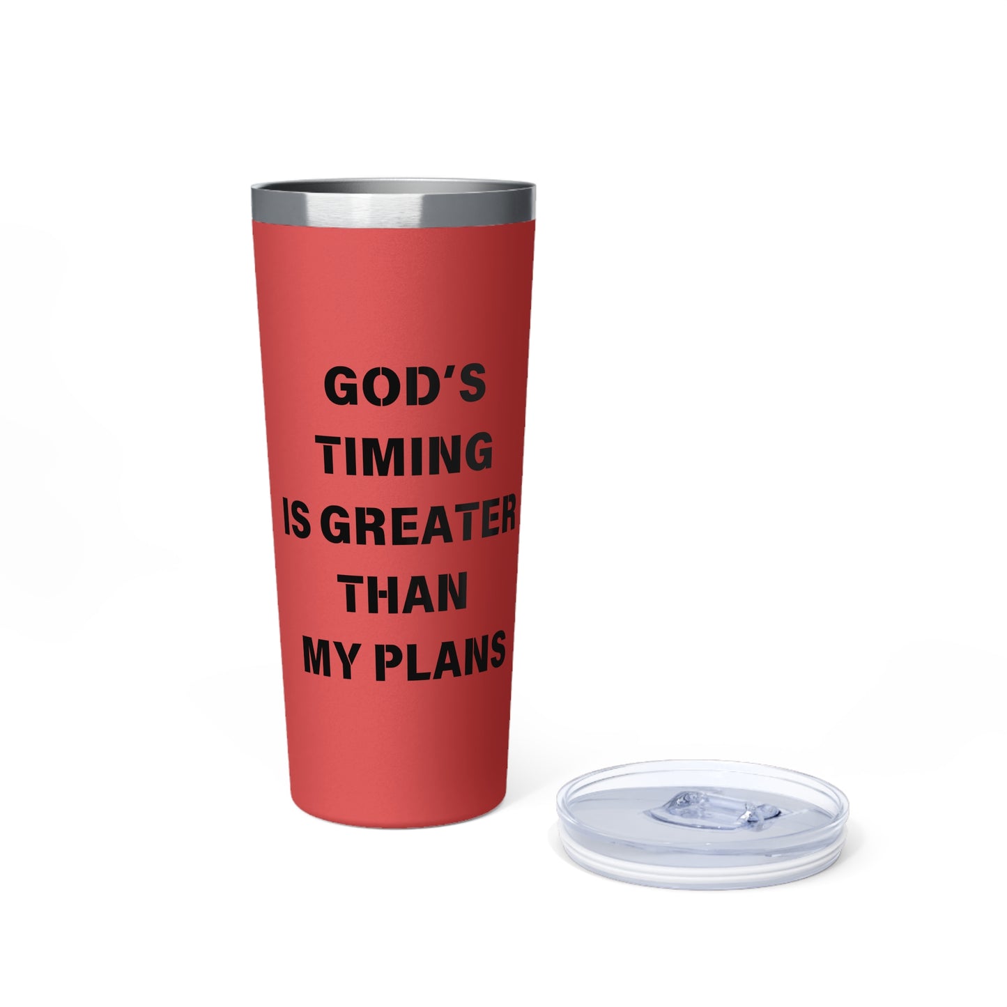 Personalized Copper Vacuum Insulated Tumbler - God’s Timing is Greater than my Plans