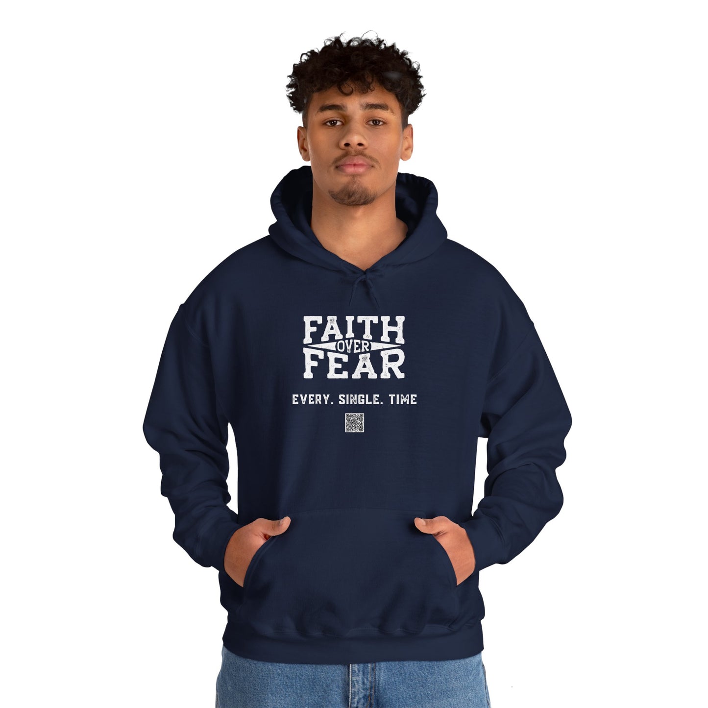 Unisex Heavy Blend™ Hooded Sweatshirt - Faith > Fear