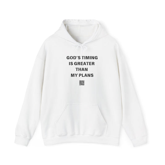 Unisex Heavy Blend™ Hooded Sweatshirt - God’s Timing is Greater than my Plans