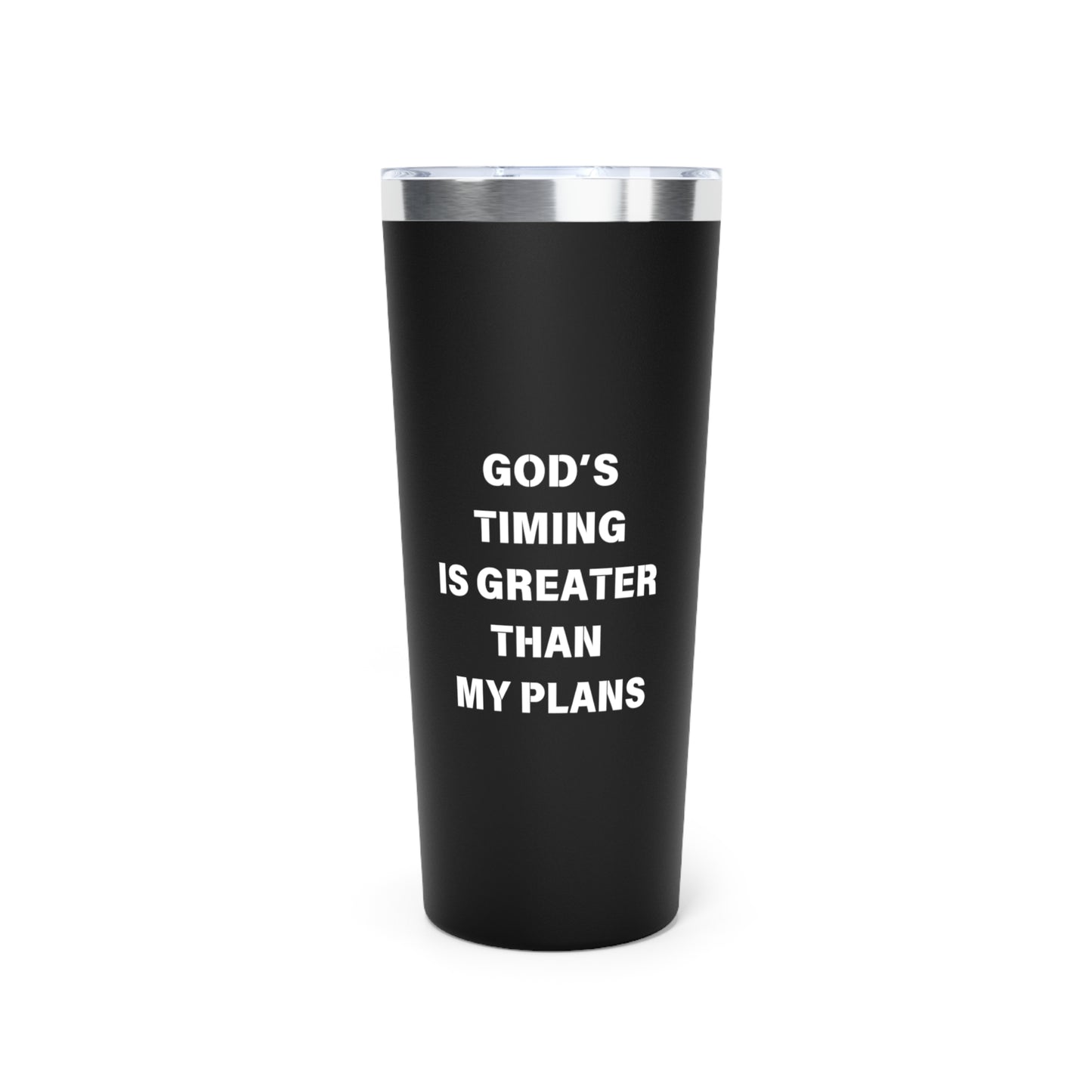 Personalized Copper Vacuum Insulated Tumbler - God’s Timing is Greater than my Plans