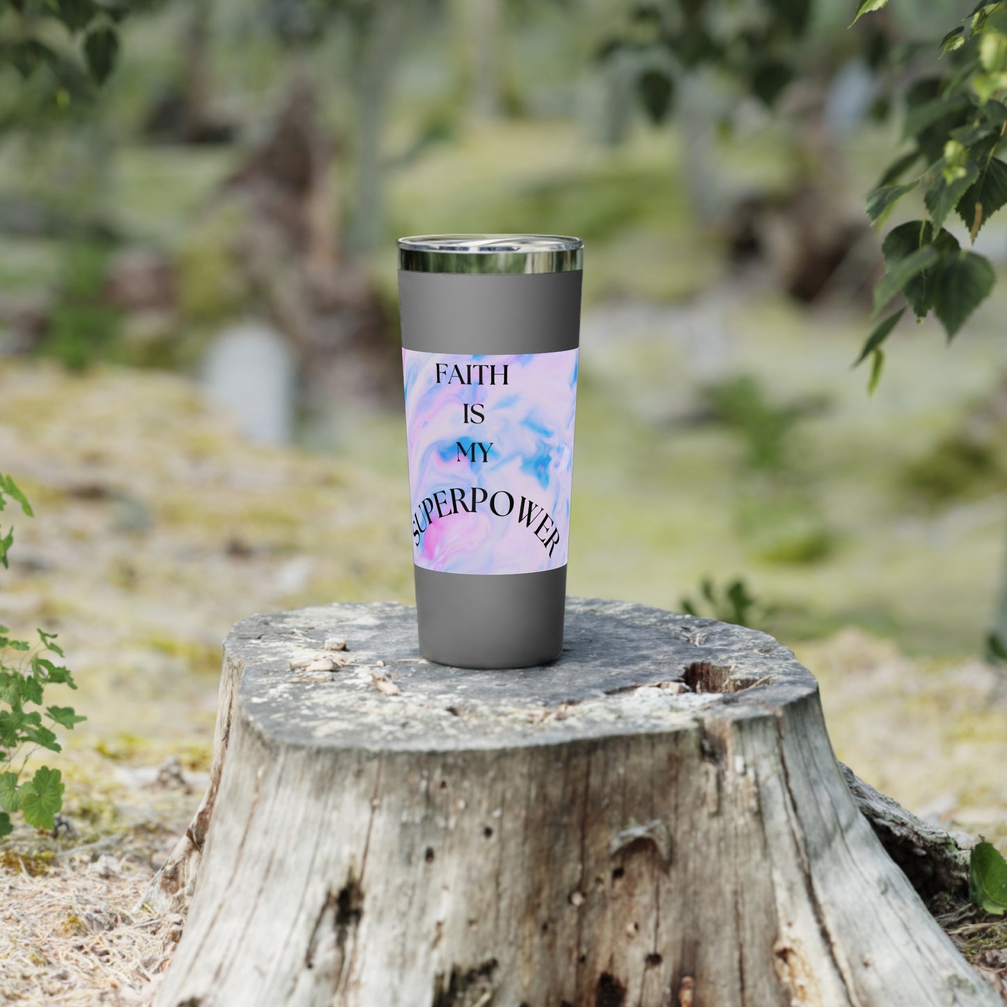 Personalized Copper Vacuum Insulated Tumbler - Faith Is My Superpower