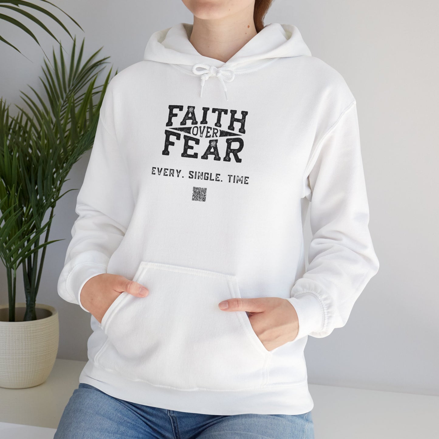 Unisex Heavy Blend™ Hooded Sweatshirt - Faith > Fear