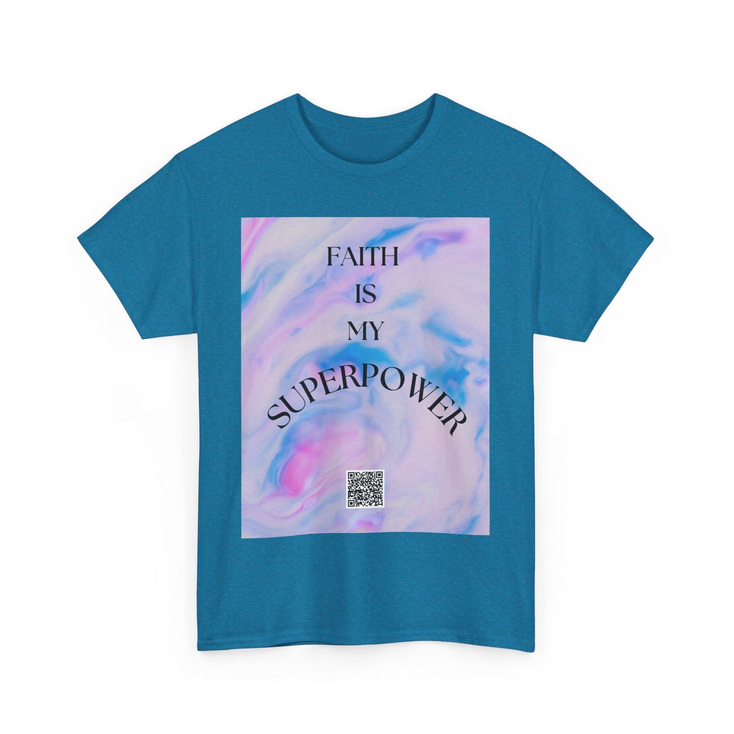 'Faith is My Superpower Unisex Heavy Cotton Tee - Inspirational Shirt