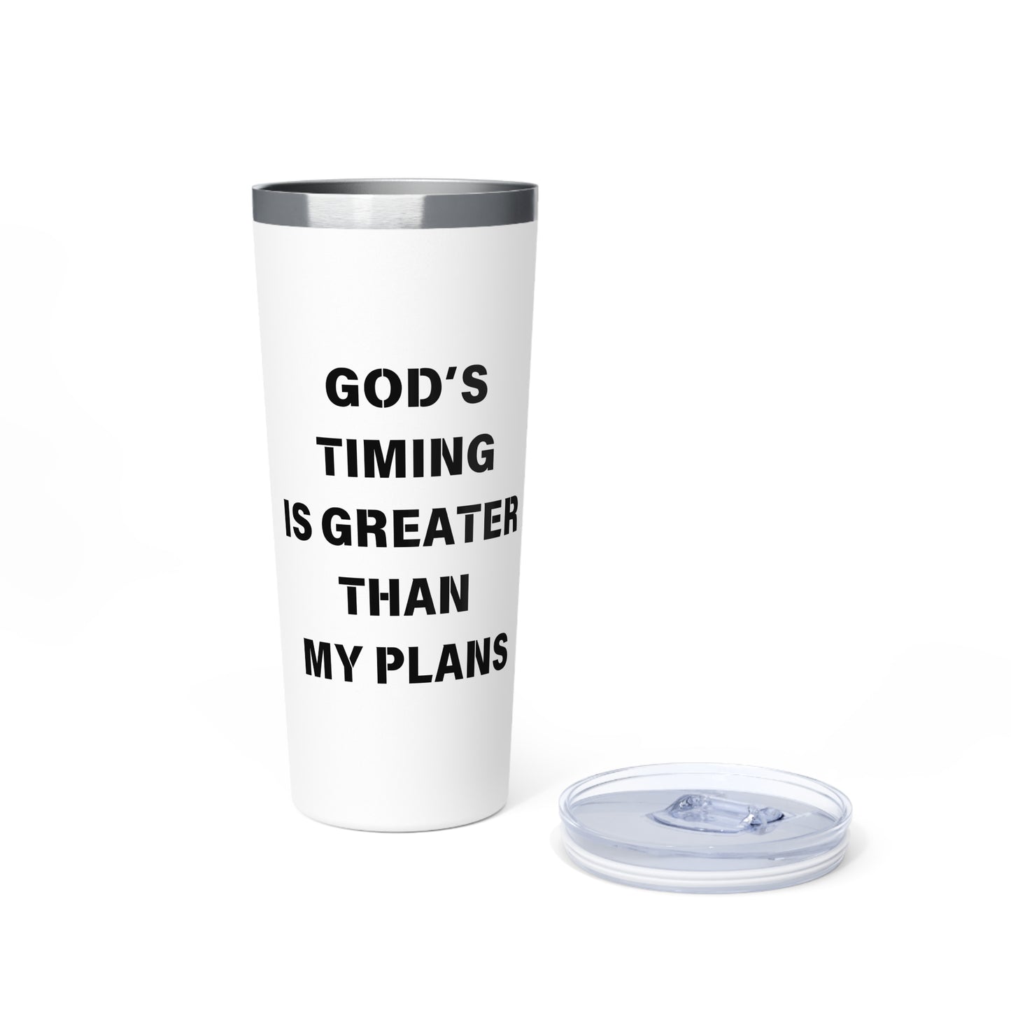 Personalized Copper Vacuum Insulated Tumbler - God’s Timing is Greater than my Plans