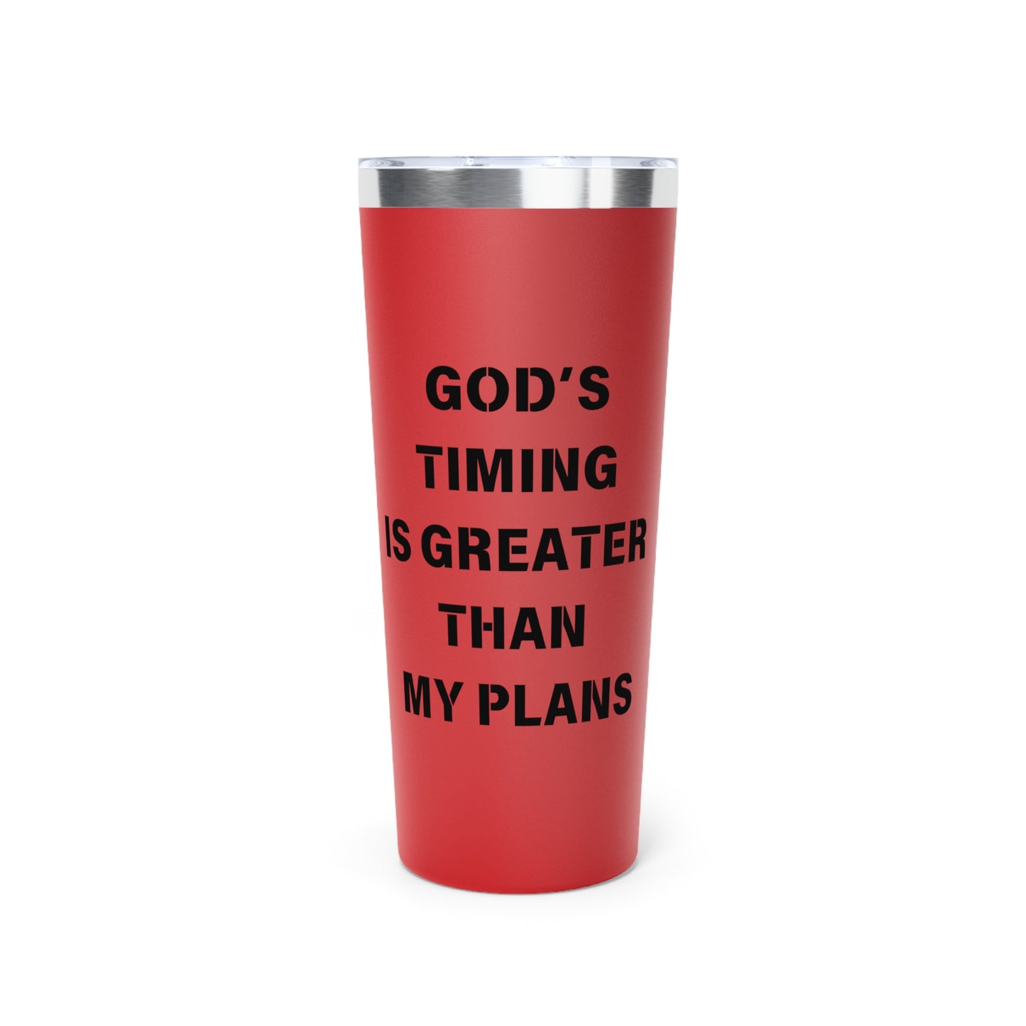 Personalized Copper Vacuum Insulated Tumbler - God’s Timing is Greater than my Plans