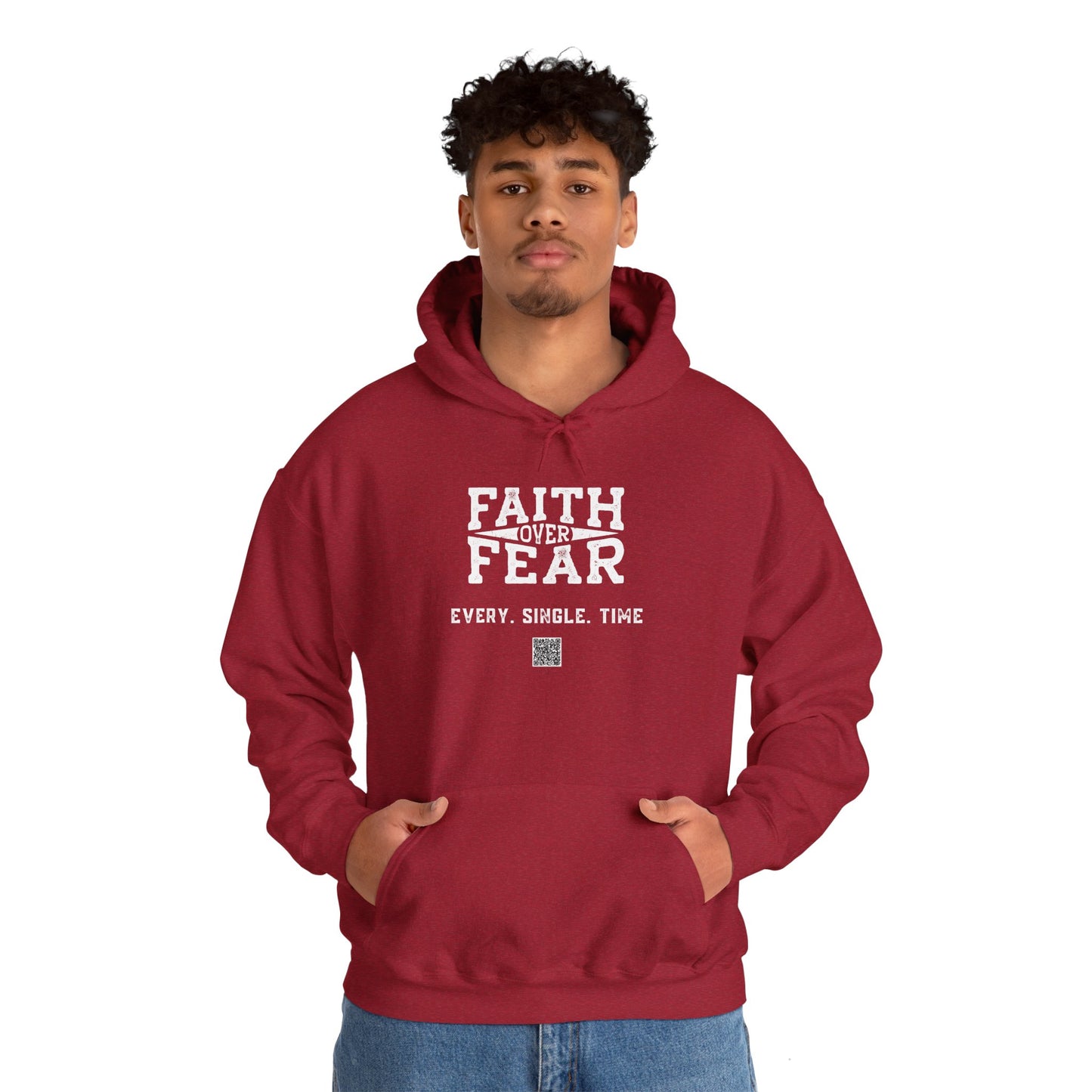 Unisex Heavy Blend™ Hooded Sweatshirt - Faith > Fear