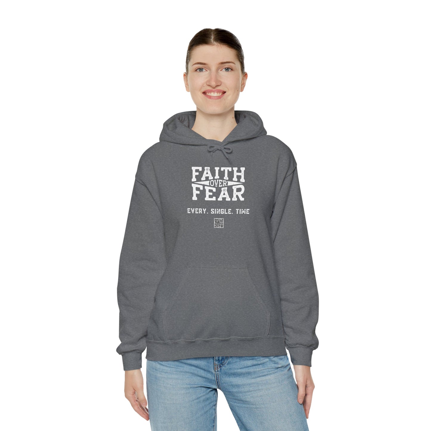 Unisex Heavy Blend™ Hooded Sweatshirt - Faith > Fear