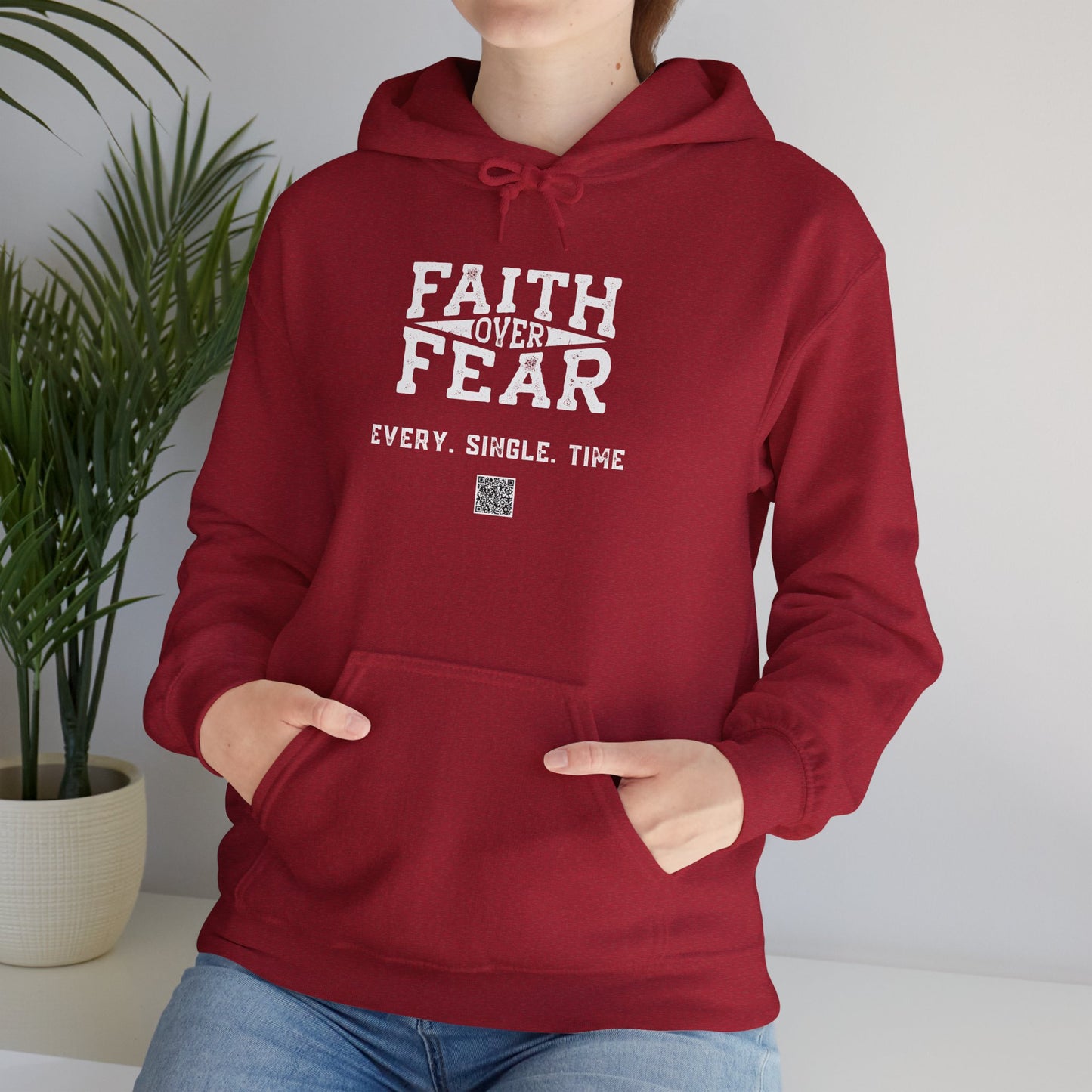 Unisex Heavy Blend™ Hooded Sweatshirt - Faith > Fear