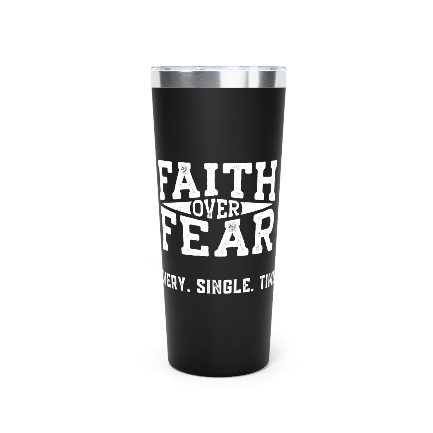 Personalized Copper Vacuum Insulated Tumbler - Faith > Fear