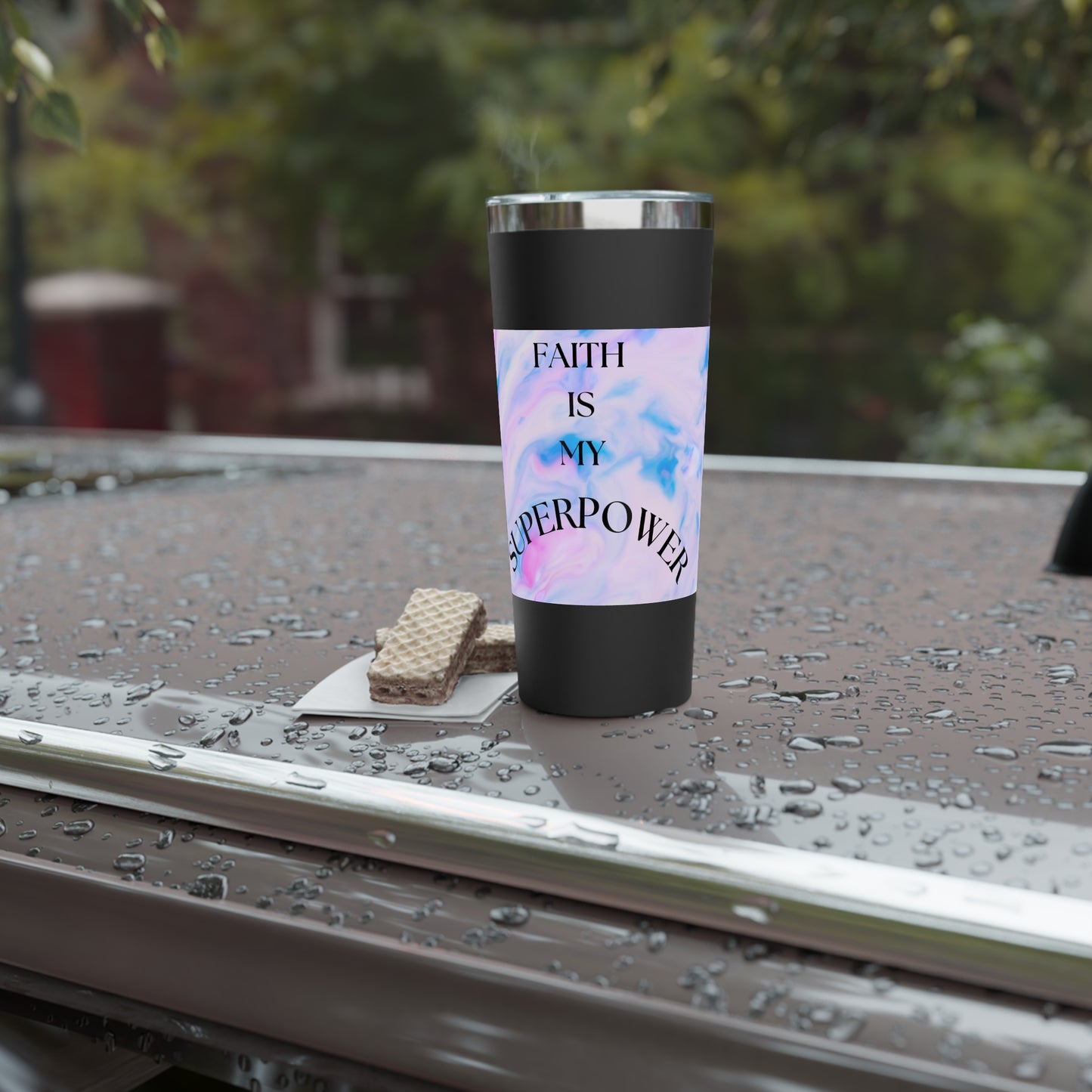 Personalized Copper Vacuum Insulated Tumbler - Faith Is My Superpower