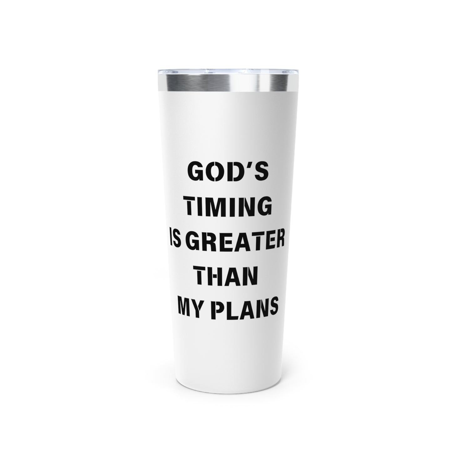 Personalized Copper Vacuum Insulated Tumbler - God’s Timing is Greater than my Plans