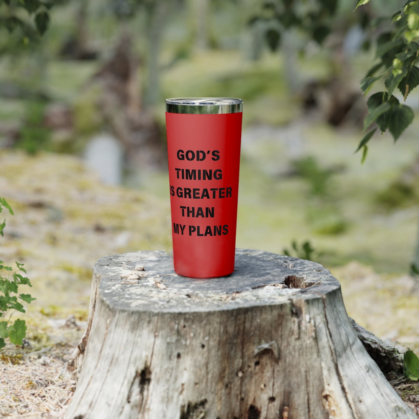 Personalized Copper Vacuum Insulated Tumbler - God’s Timing is Greater than my Plans