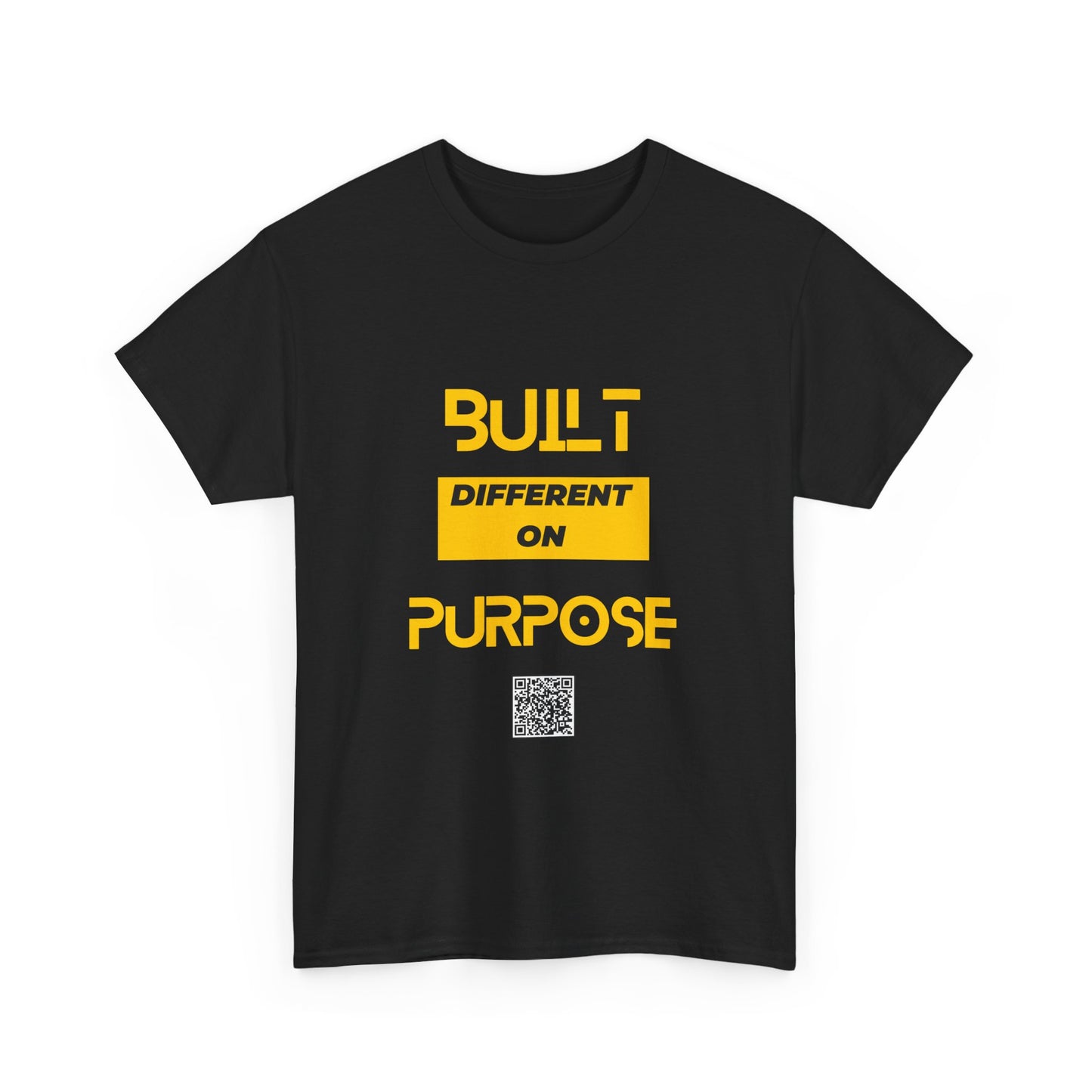 Built Different on Purpose Unisex Heavy Cotton Tee - Inspirational Graphic T-Shirt