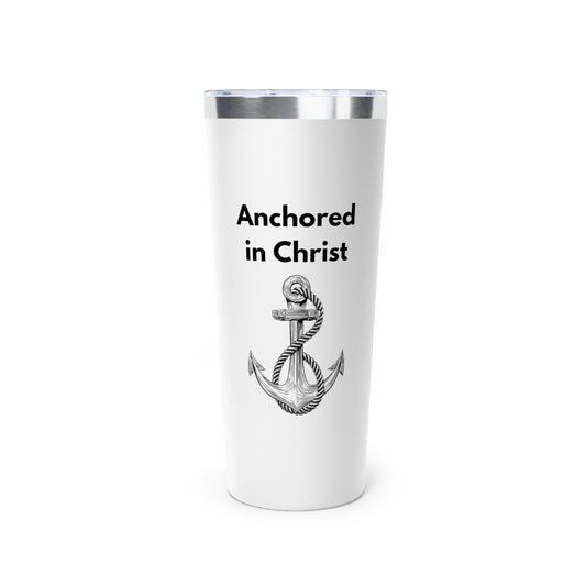 Personalized Copper Vacuum Insulated Tumbler - Anchored In Christ