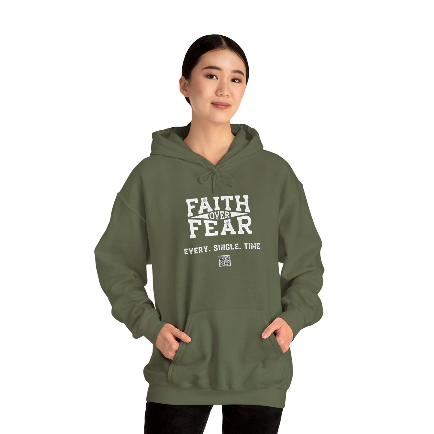 Unisex Heavy Blend™ Hooded Sweatshirt - Faith > Fear