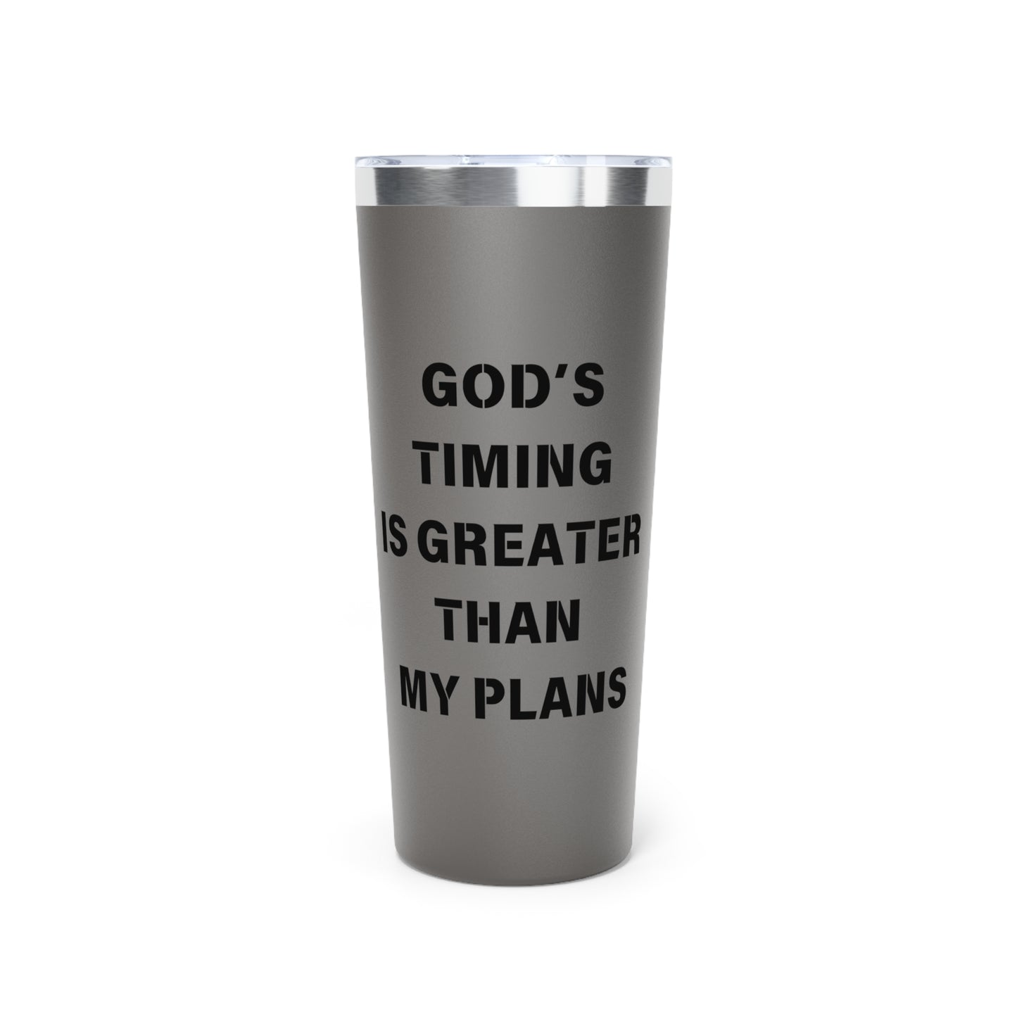 Personalized Copper Vacuum Insulated Tumbler - God’s Timing is Greater than my Plans