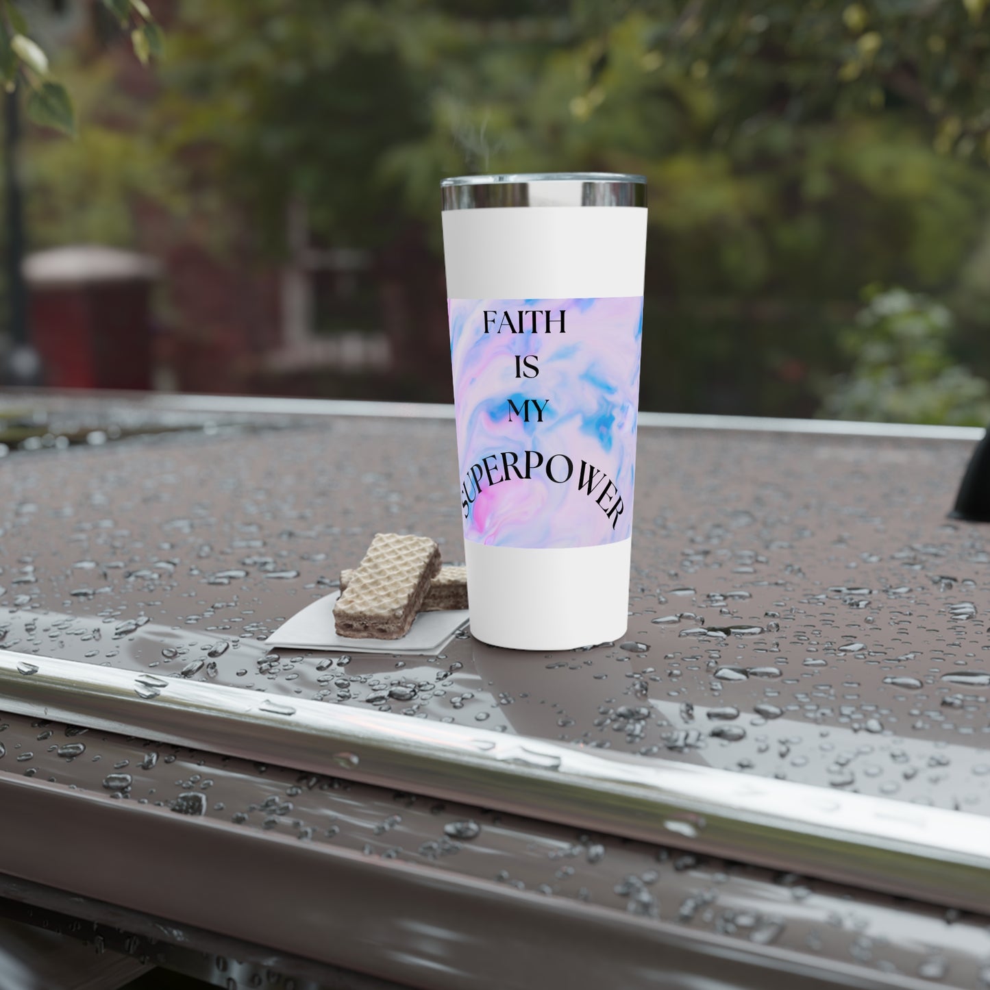 Personalized Copper Vacuum Insulated Tumbler - Faith Is My Superpower