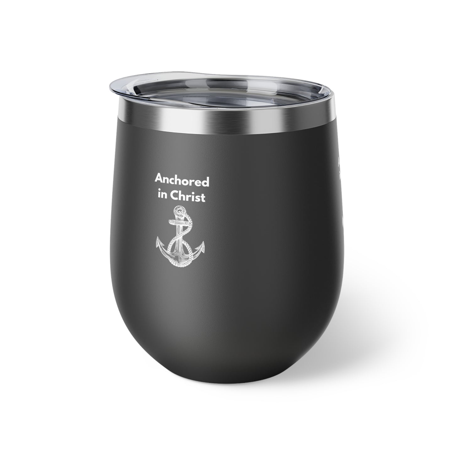 Stylish Copper Vacuum Insulated 12oz Travel Cup - Anchored In Christ